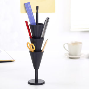 [ดีไซน์ญี่ปุ่น] Uchi Tower Desk หอคอยจัดเก็บเครื่องเขียน อุปกรณ์จัดเก็บเครื่องเขียน คอนโดเครื่องเขียน 3 ชั้น สวย สไตล์มินิมอล พร้อมที่หนีบกระดาษโน๊ตและรูปภาพ