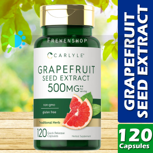 GRAPEFRUIT SEED EXTRACT 500mg (per Serving) - 120 Capsules Grape Fruit Citrus Paradisi Supplement