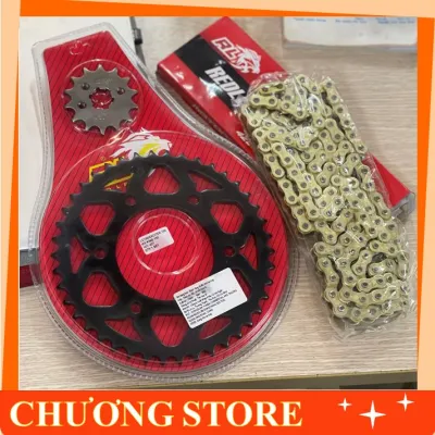Nhông sên dĩa REDLEO cho Ex150 Ex135 Ex155 Winner Sonic Satria/Raider Future Wave sên vàng 9ly