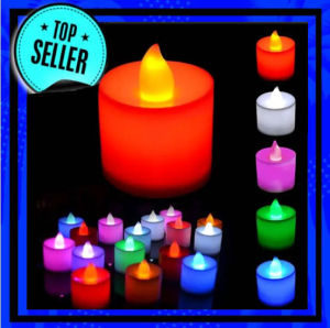 5pcs Lilin Led Mini Candle Light Lamp Dekorasi Kamar Tidur Rumah Warna Warni Dekorasi Portable