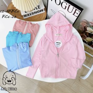 [BÉ 7-35kg] Áo khoác chống nắng cho bé vải thun kim cương hàng chính hãng Minlybaby áo khoác thông hơi chống tia UV bảo vệ trẻ tuyệt đối Unibaby AKTKC