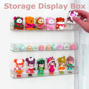 Wall Mounted Storage Box Popmart Display Rack Acrylic Doll Showcase Blind Box Storage Display Box Figures Stand Shelf