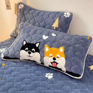 SUNLIGHT HOME Flannel PillowcaseMulti-pattern Pillow Case 7 ColorsBreathable Pillow Cover