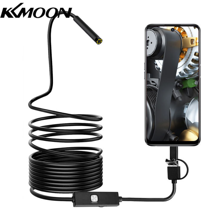 KKmoon Endoscope 0.3MP Endoscope 3 in 1 Endoscope with Adjustable LEDs