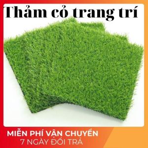 Cỏ nhân tạo cỏ trang trí tiểu cảnh( kt 30cm 40cm 50cm ) thảm trải sân vườn thảm cỏ nhựa lót chậu bôngcỏ giả lót kệ bán hàng