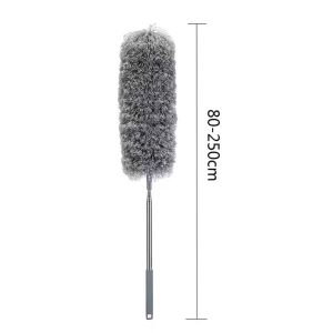 2.5M/2.8M Extendable Microfiber Duster Long Handle Telescopic Cleaning Brush for Ceiling Fan Aircond Home Cleaning 超长可伸缩除尘掸