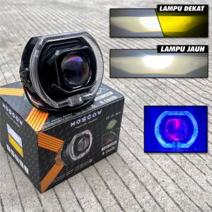 LAMPU BILED PROJIE MATRIX 4 inch FLAT CUT PUTIH HIGH LOW DENGAN KIPAS PENDINGIN LG4 PLUS SHROUD DEVIL EYE HEADLIGHT PROJECTOR LENS Projie Biled Matrix 4 Inc High Low Putih Body black plus kipas Premium waterproof lampu MINI PROJIE BILLED ALA-ALA VARIASI