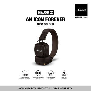 [NEW COLOUR] MARSHALL MAJOR V BLUETOOTH BROWN - รับประกัน 1 ปี + ส่งฟรีทั่วไทย (หูฟังบลูทูธ หูฟัง Bluetooth หูฟังครอบหู หูฟัง marshall ของแท้)