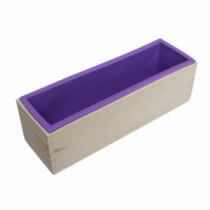 HUNIU 1200ml Khuôn xà phòng silicone Hộp gỗ Hình chữ nhật Khuôn xà phòng hình chữ nhật Bền bỉ Xà phòng thủ công Khuôn làm xà phòng Dụng cụ nướng bếp