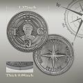 Cardinal Virtues Coin Stoic Challenge Coin Four Virtues Stoicism Medallion Daily Stoic Reminder Coin. 
