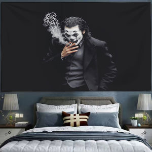 ตัวตลก ins สไตล์บุคลิกภาพแขวนผ้าสตูดิโอห้องนอนพื้นหลังผนังผ้าห้องนั่งเล่นนักเรียนห้องตกแต่งผนังพรม
