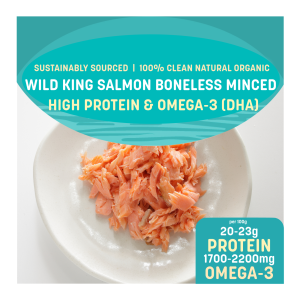 (DIRECT FROM FISHERMEN) DishTheFish Wild Frozen King Salmon Boneless Minced