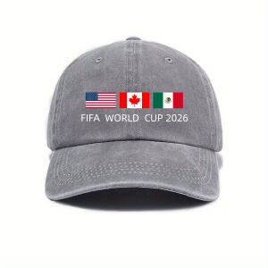 European and American style washed soft-top baseball cap for women 2026 World Cup Spring/Summer Curved Brim Outdoor Sun Hat for Men