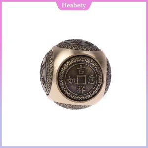 Heabety Brass Fidget Spinner Cube sáu mặt xoay hình cầu tay Spinner Trung Quốc phong cách giảm căng thẳng Đồ chơi người lớn Antistress Fidget Đồ chơi