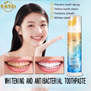【RAVINIA】Whitening Toothpaste Brightening-Antibacterial toothpaste100g Removing Yellow Stains Refreshing Breath Toothpaste