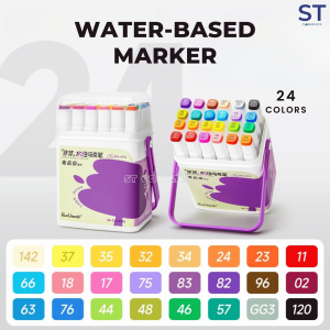 Touchmark Water Based Marker Pens Dual Tip Soft Brush Washable Art Markers for Kids Students