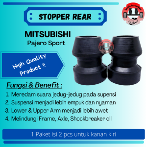 Karet Bump Damper Stopper Bumper Sasis Suspensi belakang atas mobil Pajero Sport