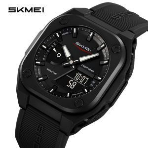 Jam Tangan Kasual Pria SKMEI 2328 Waktu Dual Original 100% Tahan Air Menyelam