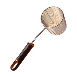 Thickened Stainless Steel Wire Skimmer with Ergonomic Handle Strainer Spoon for Cooking and Frying Kitchen Utensils