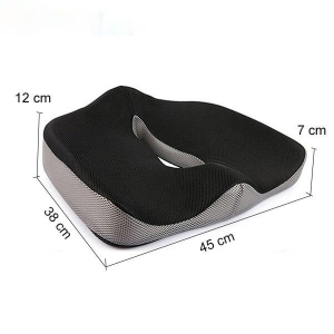 Health Max Coccyx Orthopedic Memory Foam Seat Cushion - Terbaik Untuk Menghilangkan Sakit Punggung Sakit Tulang Ekor Dan Linu Panggul - Medis
