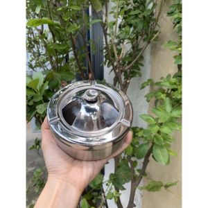 Gạt tàn inox nắp xoay cao cấp