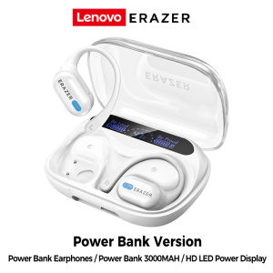 Lenovo ERAZER XP18 AI Translator Earbud Smart Real-Time Translation OWS Wireless Bluetooth Headphones With 3000MAH Power Bank Bluetooth 6.0 With LED Display HIFI Bass Built in Mic Noise Isolation Bluetooth Earbuds