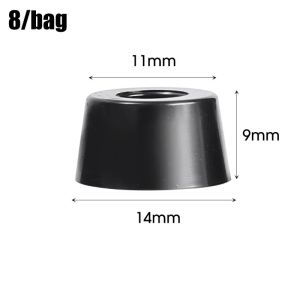 8/80pcs Black Rubber Feet Pads Floor Protectors Chair Furniture Leg Cover Speaker Cabinet Bottom Tips Absorber Non-slip Gaskets
