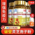 3瓶300粒】破壁灵芝孢子粉胶囊3 bottles of 300 capsules: 100 broken Ganoderma spore powder capsules to enhance immunity, a nutritional health product for middle-aged and elderly people100粒增强免疫力中老年营养保健品. 