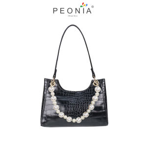 Peonia PNA HENI PEARL Tas Selempang Wanita Elegant Outdoor Sling Bag Anak Remaja Perempuan Crossbody Travel Hp Kecil Shoulder Crocodile Pattern Trendy Fashion Cewek Casual Pesta Style