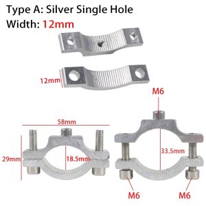 CRUSHES 1Pcs Fixed Chips Motorcycle Spotlight Holder Handlebar Frame Pipe Electric Bike Multifunctional Clamp Universal Aluminium Phone Headlight Bracket For 18.5-33.5mm Front Fork