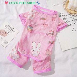 Áo liền quần Chó Mèo có tay bằng vải lưới thoáng mát (mẫu mới) - Love Pets Shop