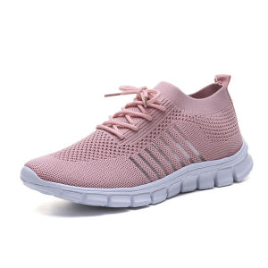 Free Shipping New 43-Size Lace-Up Mesh Sneakers For Women Available In Stock Lightweight Flat-Soled And In Larger Sizes