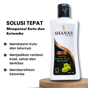 Shampo Shanas Penghilang Kutu Rambut & Telurnya Sampo Anti uban & Ketombe SHANAS Shampoo Tree In One - Ken Herbal