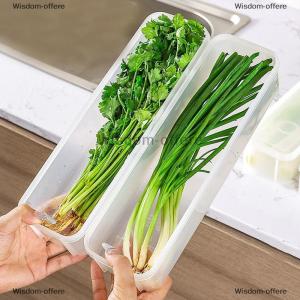 [COD] Wisdom-offere Refrigerator Storage Boxes Scallions Fresh Box Food Container Cold Storage Crisper Sealed Fridge Organiser