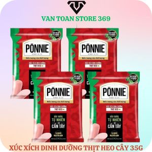 Xúc xích dinh dưỡng thịt heo PONNIE cây 35g
