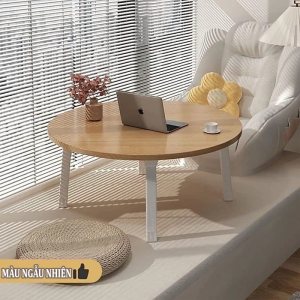 BÀN HỌC GẤP GỌN CÓ KHE IPAD  KHAY ĐỰNG LY