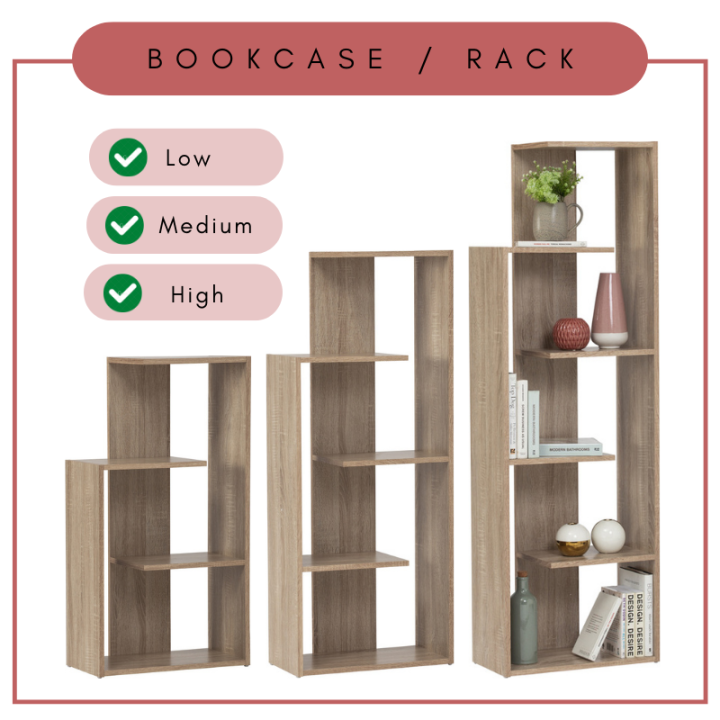 Book Rack With Storage Alora Furniture - CHICAGO Display Rack / Divider / Book Shelf / Book ...