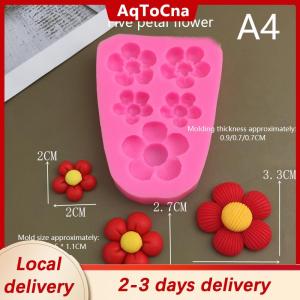 [COD] AqToCna Ship within 24 hours Cute Cartoon Flowers Bow Bee Fondant Silicone Molds DIY Cupcake Fondant Cake Decorating Chocolate Candy Baking Mold