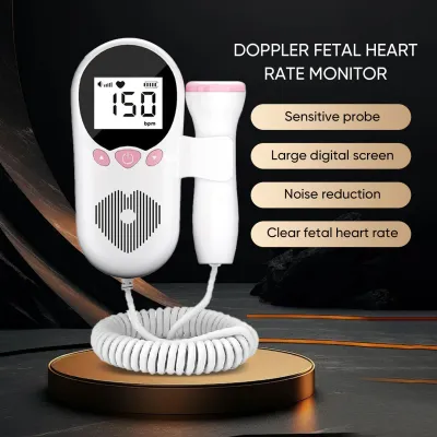 Mci Ultrasound Fetal Doppler Baby Heart Monitor Device Medical LCD Screen Heart Rate Monito