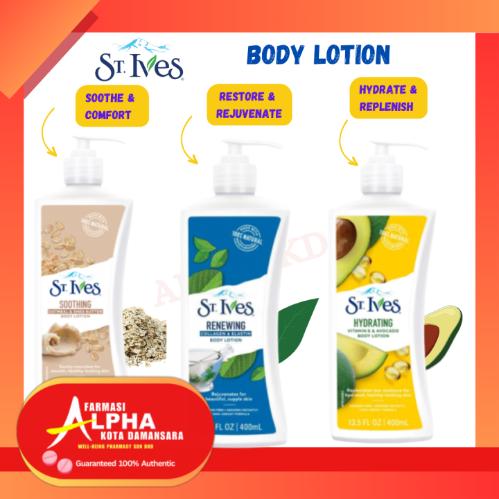 St. Ives Body Lotion 400ml Lazada