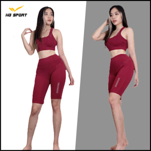 Đồ Tập Gym Erobic Yoga Bộ Lửng Áo Bra Quần Lửng Trên Gối HG Sport BBR04
