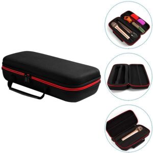 Wireless Microphone Case Hard EVA Case Dual Microphone Bag Handheld Microphone Storage Box Shockproof Microphone Hard Case Portable Travel Mic Case