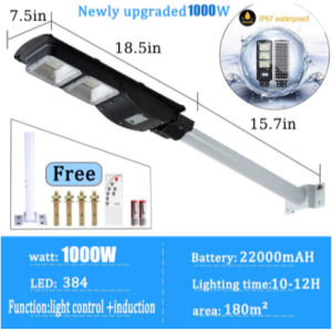 Solar Street Lights LED Outdoor Waterproof Sensor Flood Wall Lightning Lamp