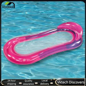 【Vodool】PVC Inflatable Hammock Bed Foldable Water Recliner Mats Portable Leak Proof Nozzle Waterproof Wear Resistant Swimming Pool Accessories