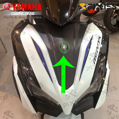 YAMAHA AEROX V3 STANDARD 2025 BLACK GLOSSY BLACK YAMAHA BLACK DECALS STICKER EMBLEM PER PIECE