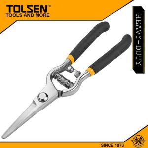 Tolsen Straight Garden Pruning Shear [ONLINE EXCLUSIVE] (200mm 8") Dipped Handle 31019