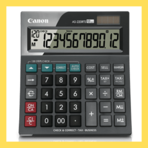 Original* CANON AS-220RTS Business Desktop 12 Digits Calculator Kalkulator [ Genuine]