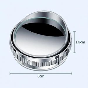 1 Chiếc Gương Cầu Lồi Xoá Điểm Mù Ô Tô Lắp Đặt Bằng Đế Hút Chân Không Xoay 360° Kính Siêu Dày Góc Nhìn Rộng