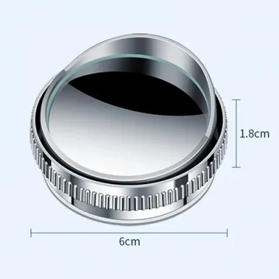 1 Chiếc Gương Cầu Lồi Xoá Điểm Mù Ô Tô Lắp Đặt Bằng Đế Hút Chân Không Xoay 360° Kính Siêu Dày Góc Nhìn Rộng
