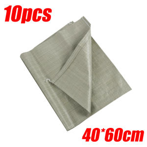 30Pcs Large Heavy Duty Packing Bags Green Woven Poly Sacks Sako Construction Flood Control Sand Bags Durable Transport Sako Bag